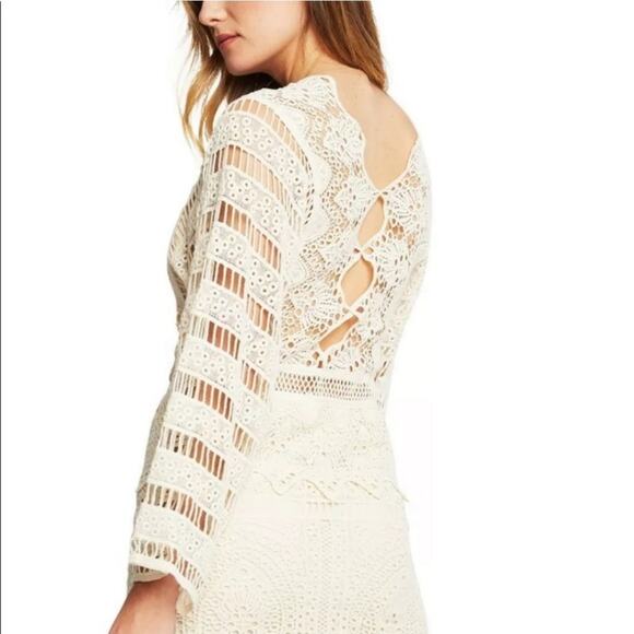 Free People Cream Long Sleeve Dress - Picture 7 of 11